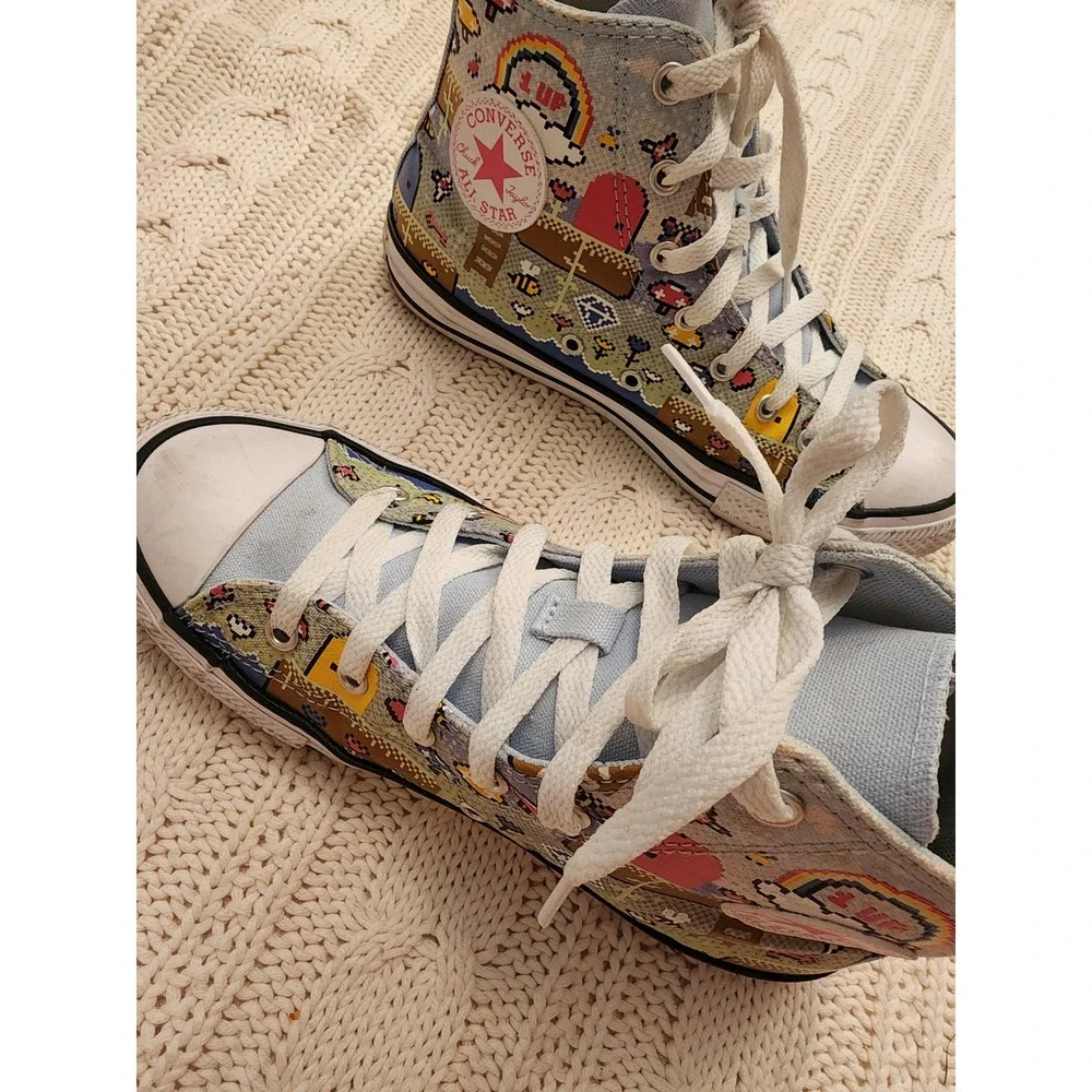 Converse Chuck Taylor All Star Gamer Pixel Hi Top US Junior 5 / Women's 6.5